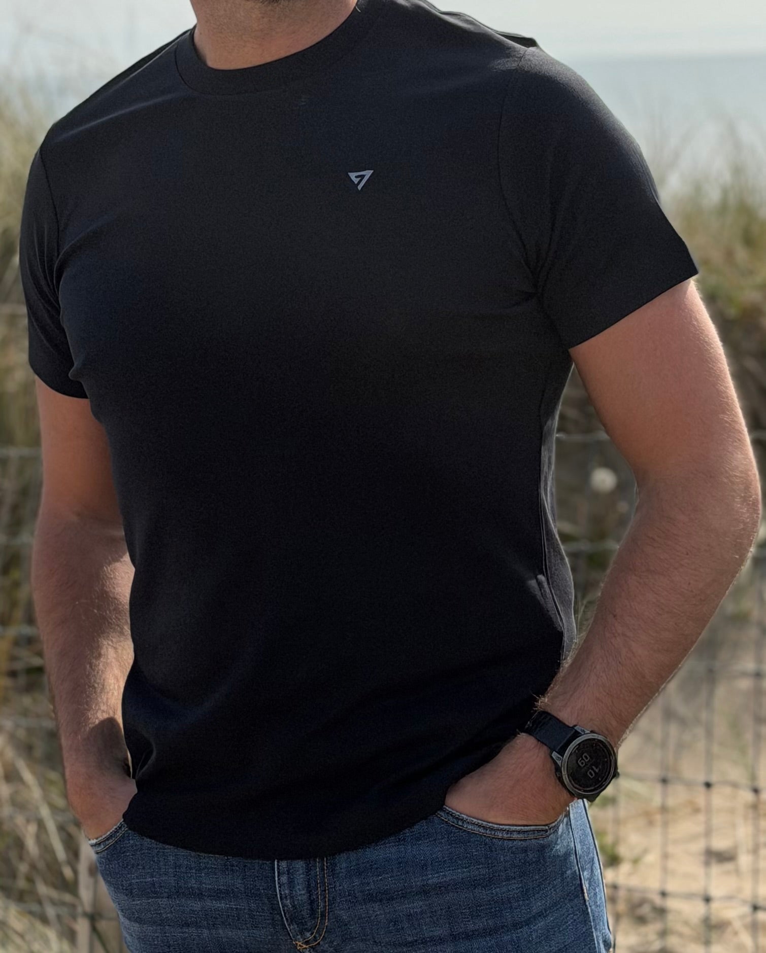 7 life Supima Tee - Black