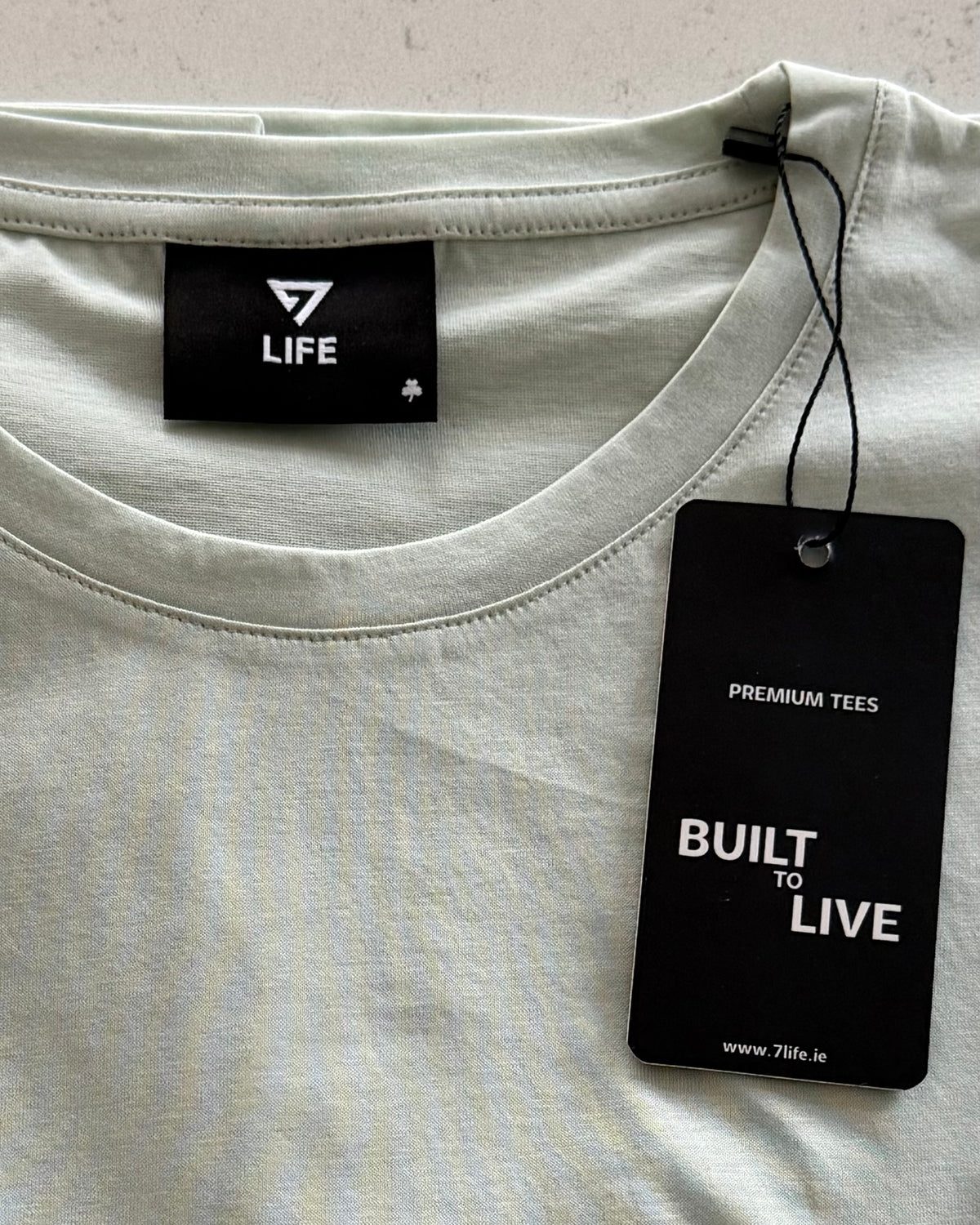 7 LIFE Crewneck Tee - Sea Glass