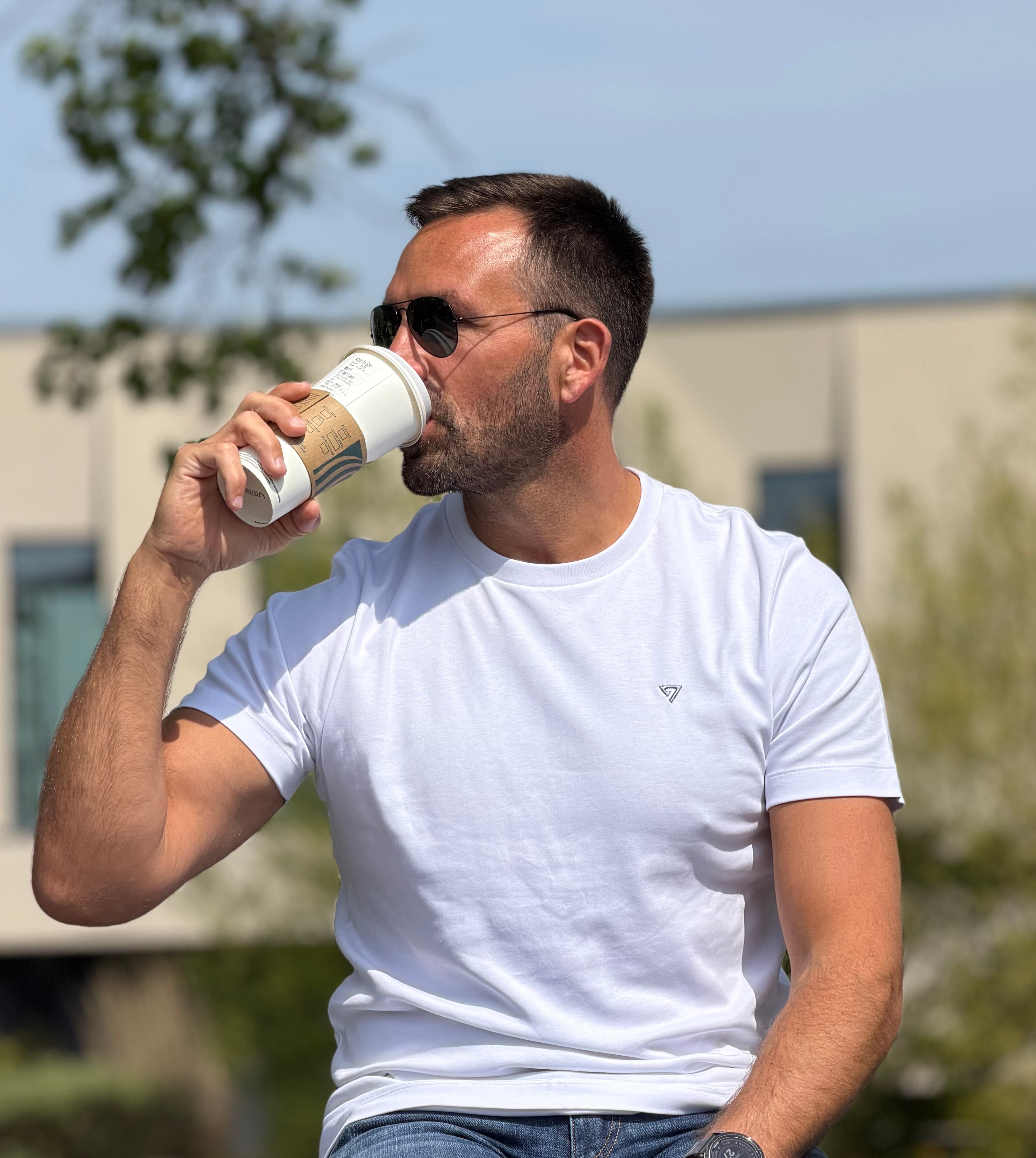 7 life Supima Tee - White