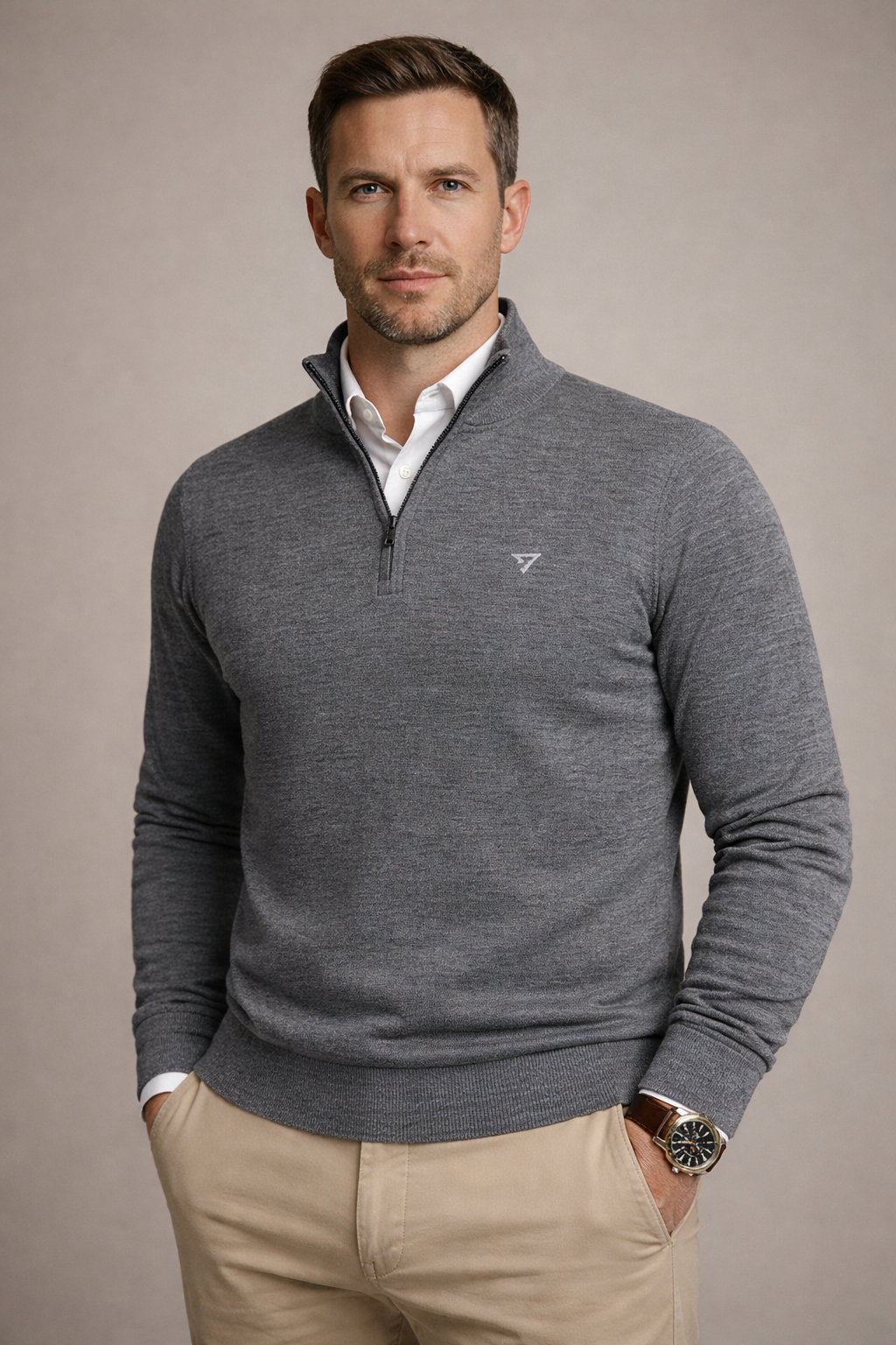Premium Quarter Zip Knit