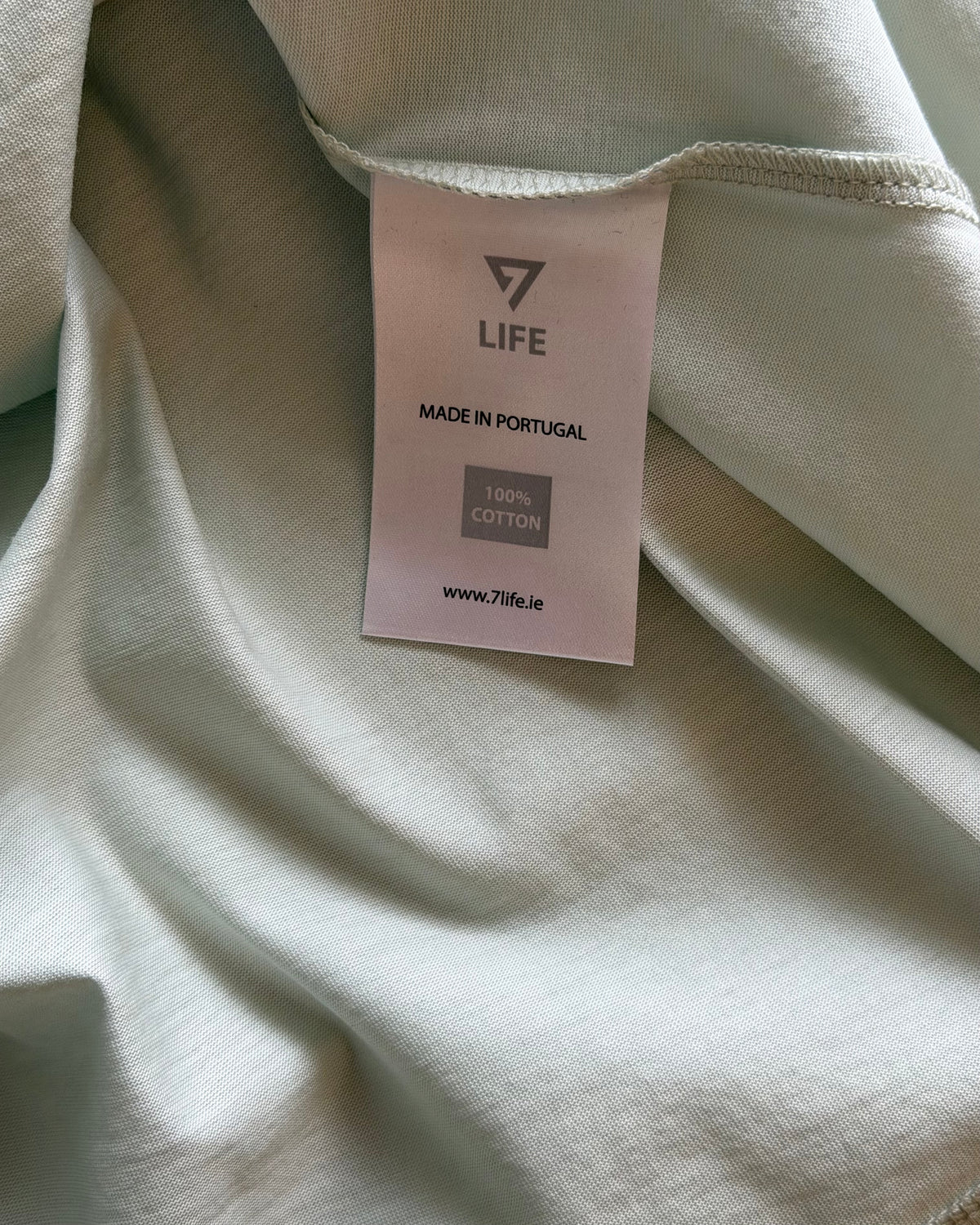 7 LIFE Crewneck Tee - Sea Glass