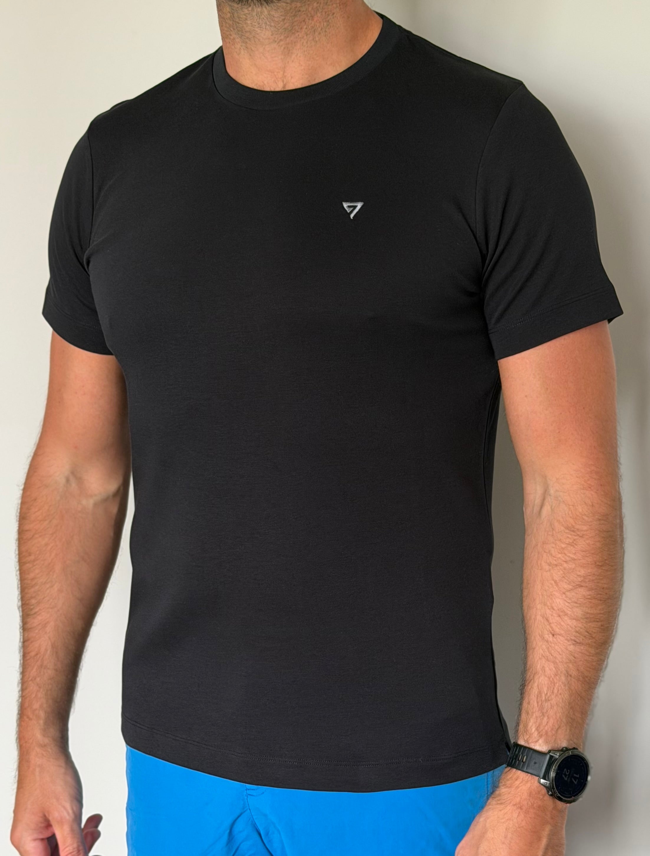 7 life Supima Tee - Black