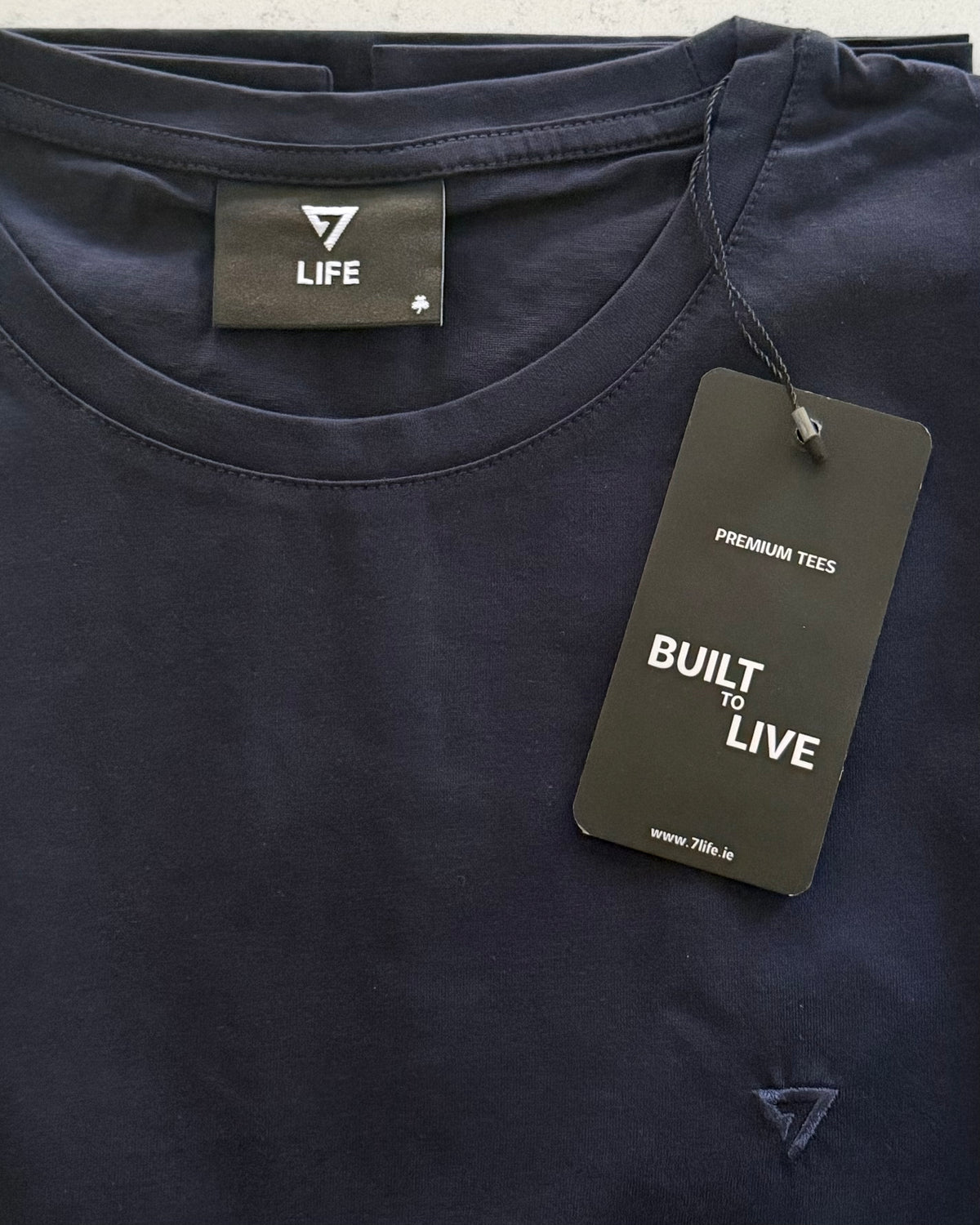 7 LIFE Crewneck Tee - Navy