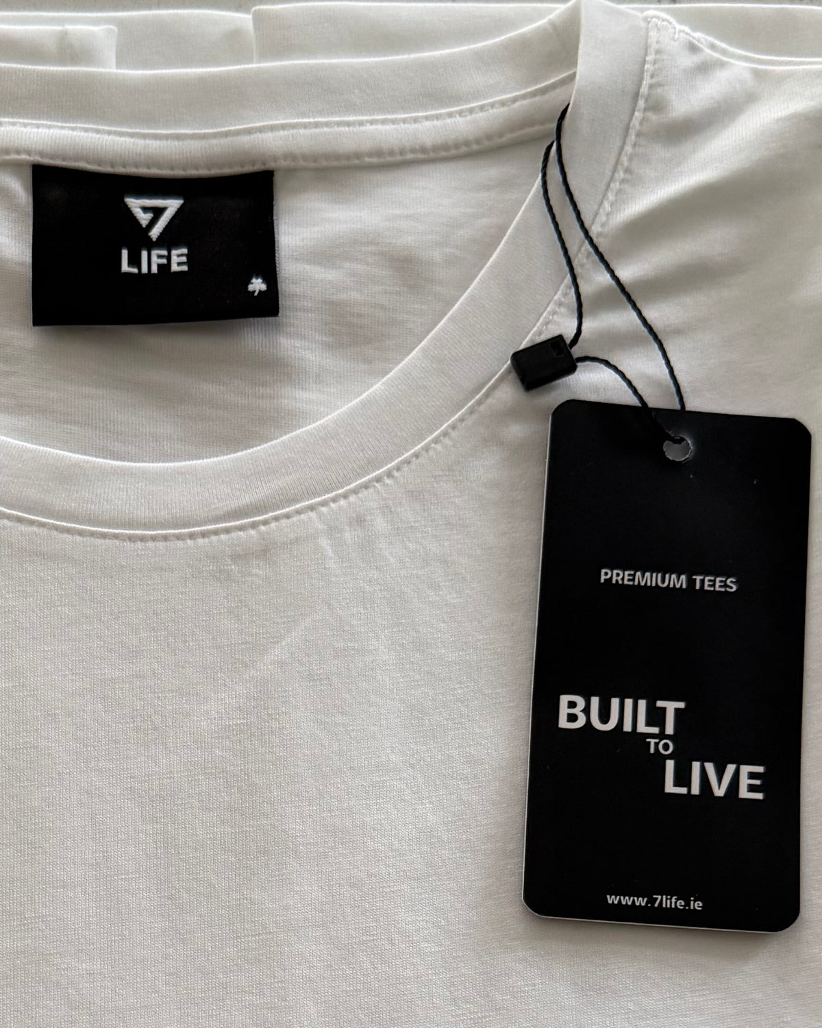 7 LIFE Crewneck Tee - White