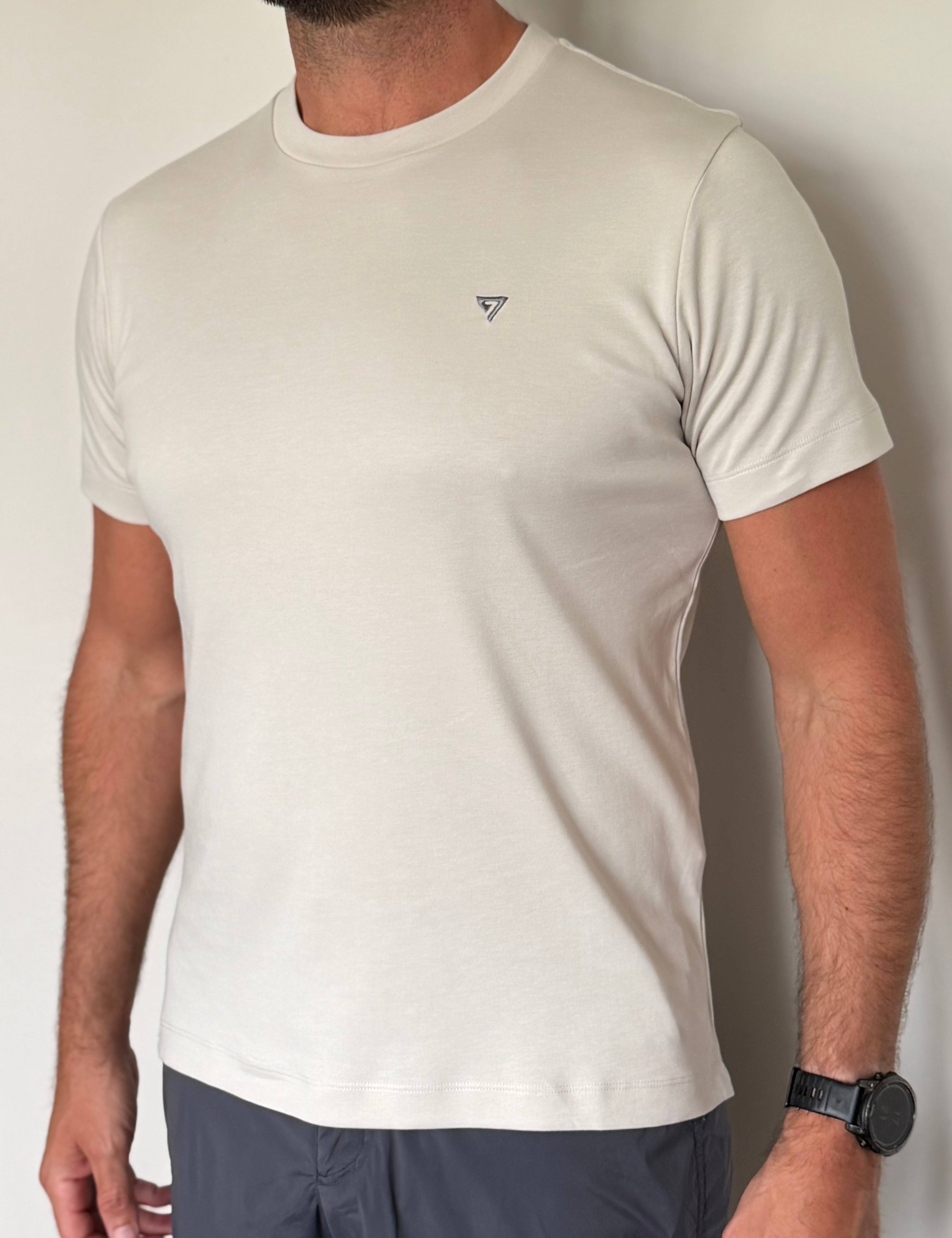 7 life Supima Tee - Cement
