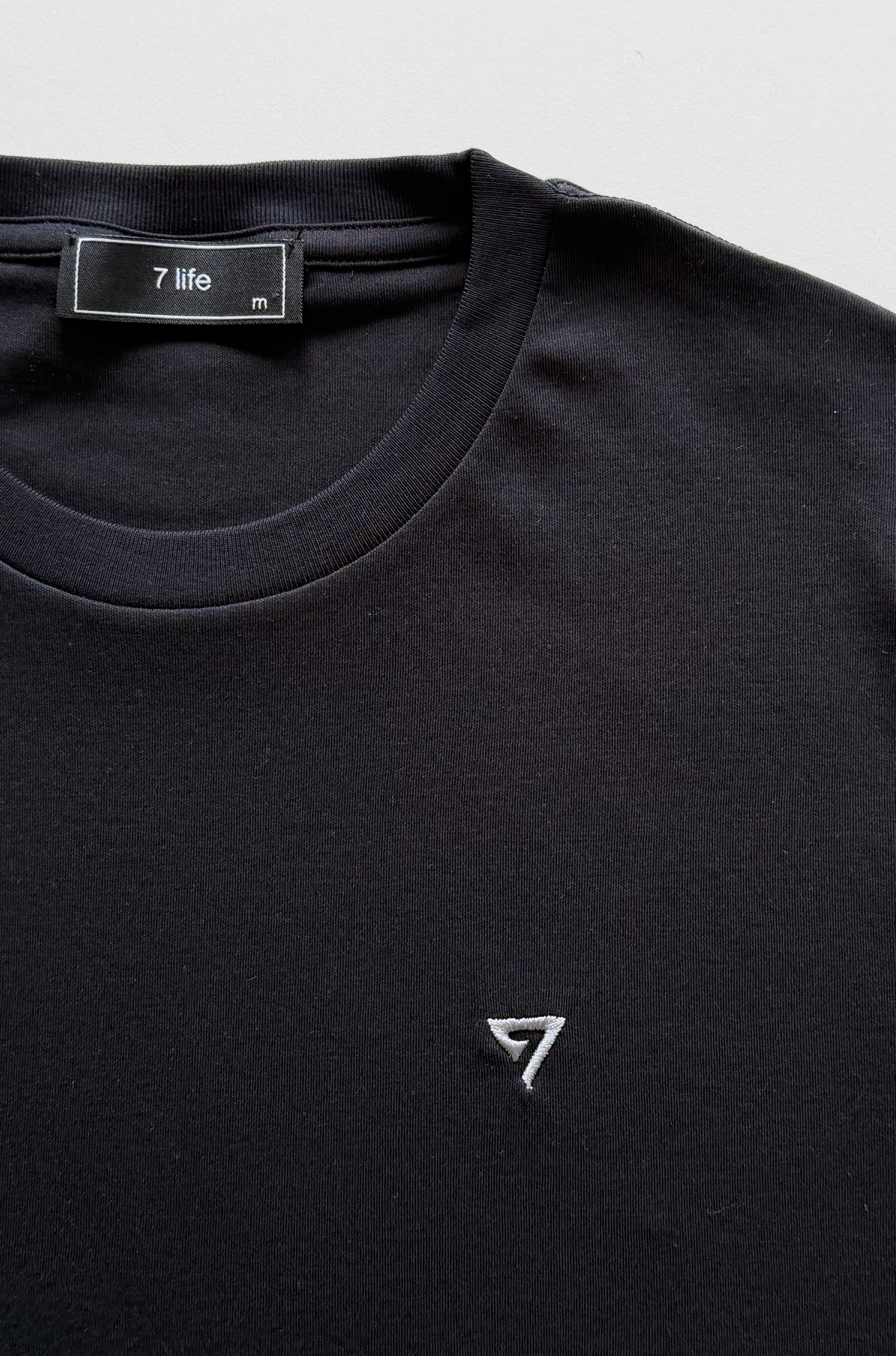 7 life Supima Tee - Black