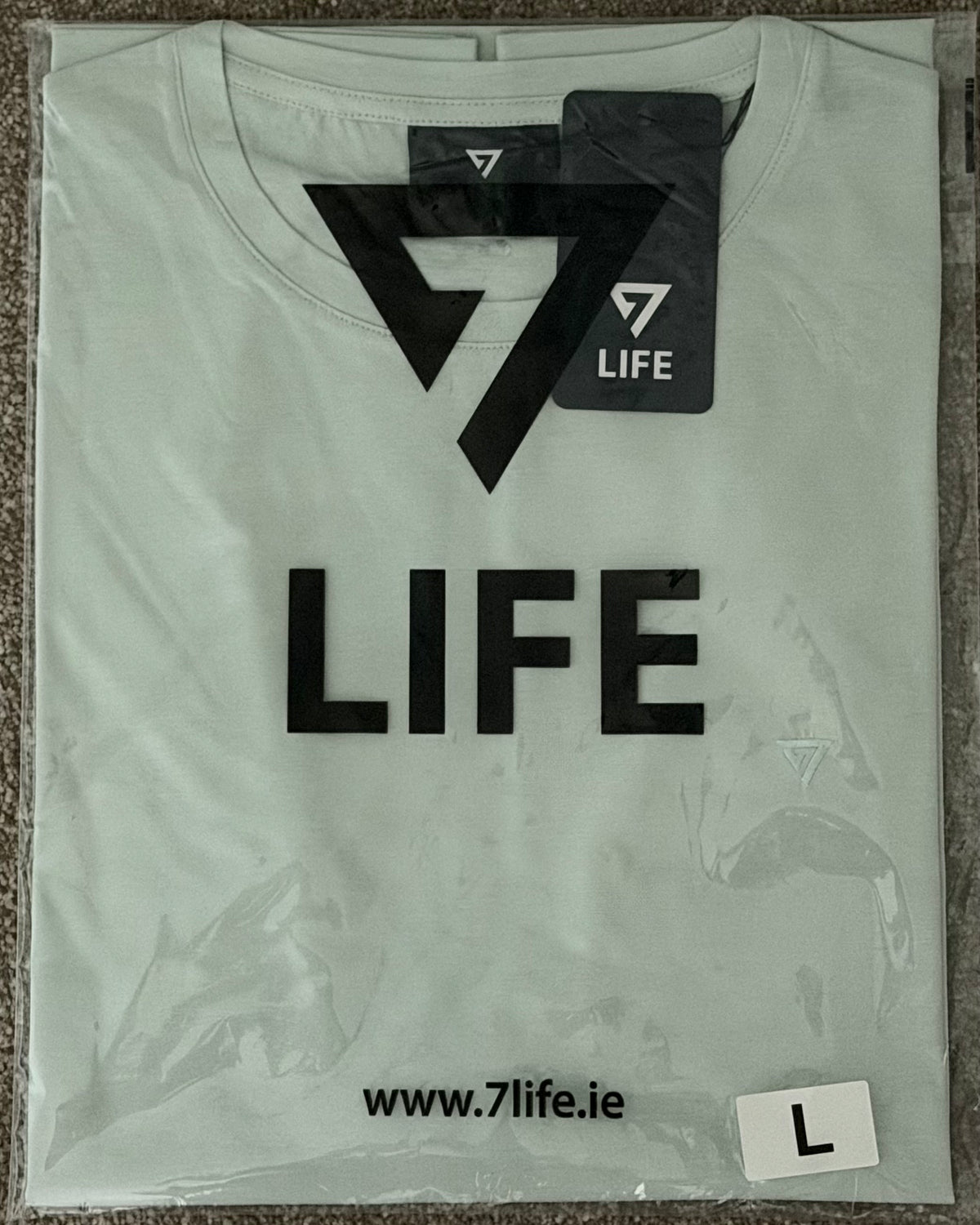 7 LIFE Crewneck Tee - Sea Glass