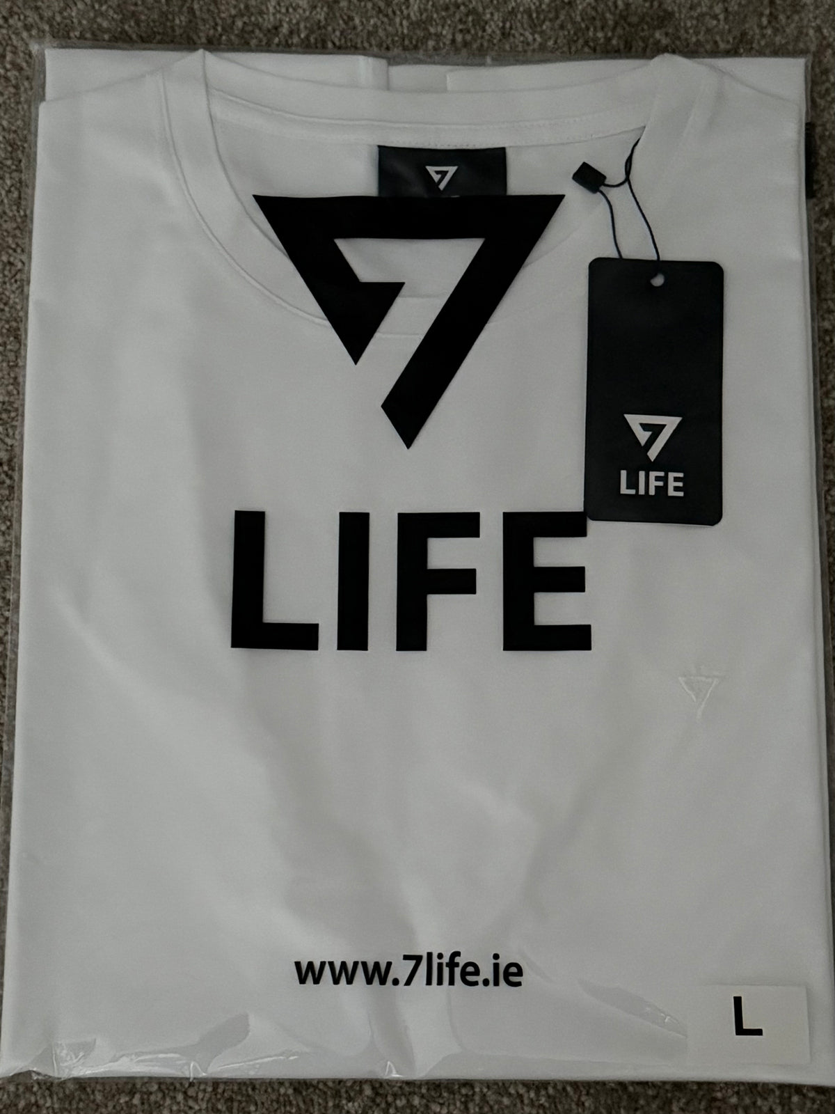 7 LIFE Crewneck Tee - White