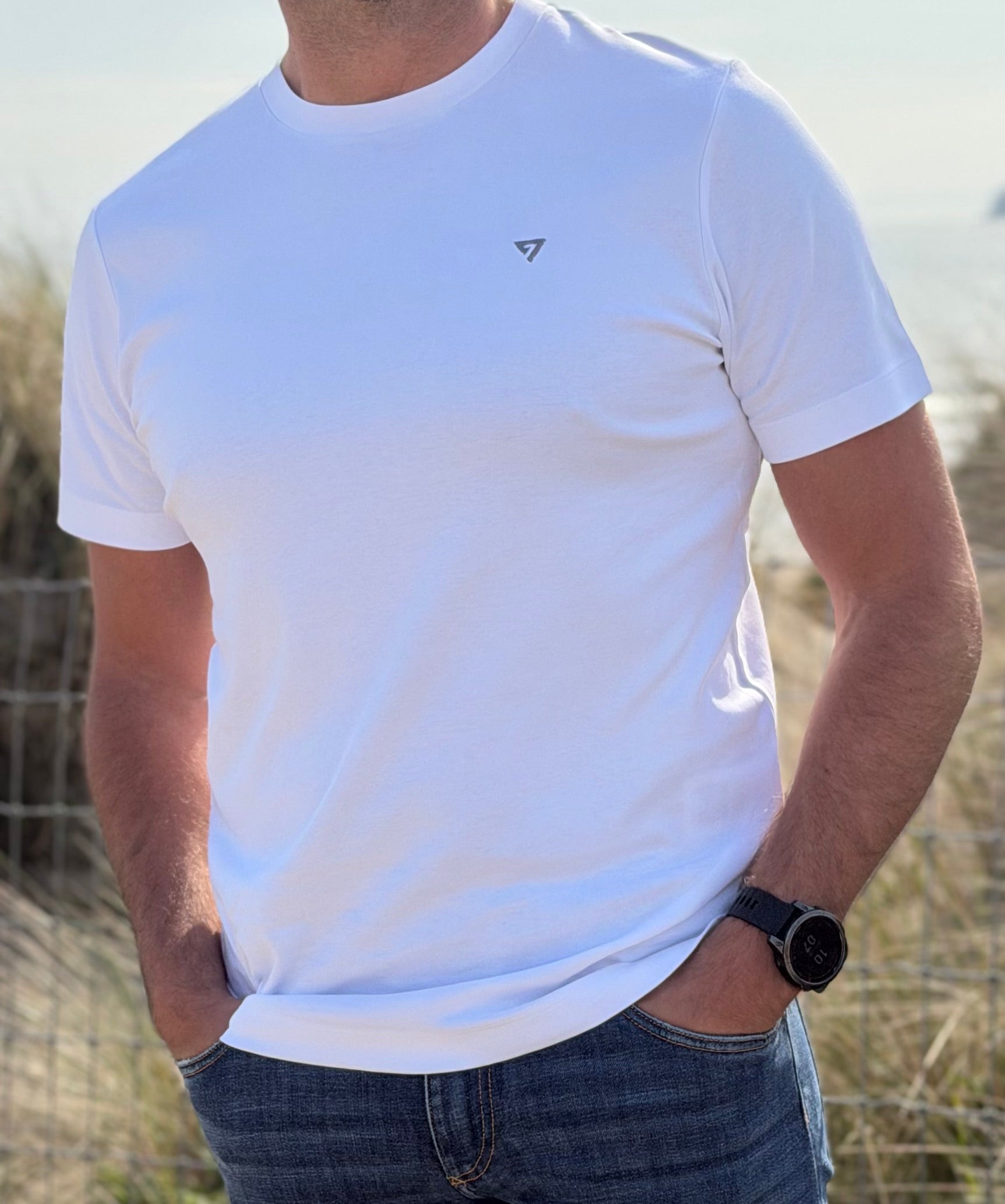 7 life Supima Tee - White